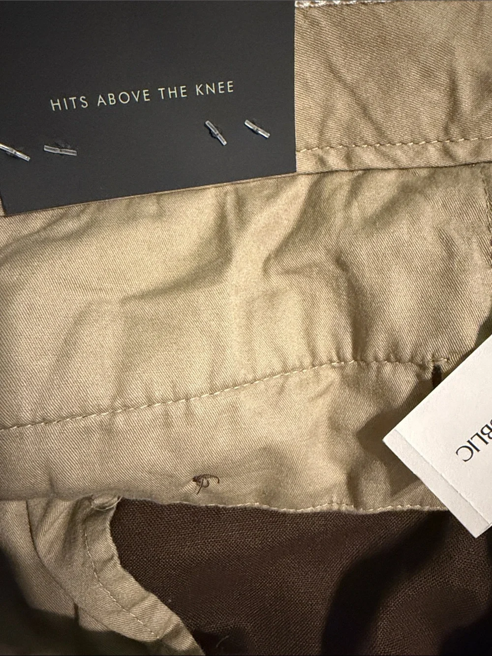 Banana Republic Men's 9’’ Core Temp Linen Blend Shorts New Brown Size 34